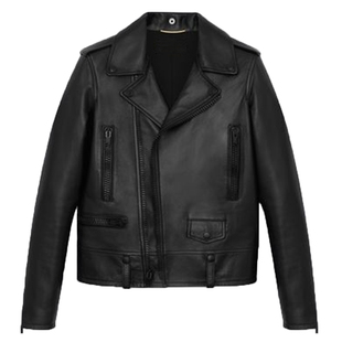 SLP风格L01暗黑风陈伟霆同款机车皮衣男女夹克真皮外套情侣