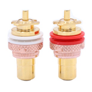 EIZZ发烧RCA莲花母座磷青铜镀金胆机功放音频端子莲花插座EZ-103