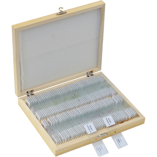 生物显微镜标本观察切片套装动物植物细胞细菌实验儿童学生载玻片