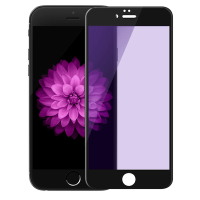 苹果6/6s/7/8/plus全屏钢化膜x/xs/xr/xsmax曲面护眼抗蓝光热弯软边iPhone6sp/7p/8p全屏覆盖手机贴膜防爆屏