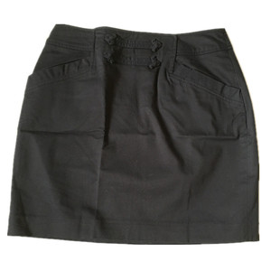 PRICH纯棉半身包臀裙黑色舒适百搭显瘦半裙PRSC04952M