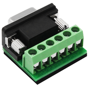 UTEK/宇泰接线柱端子DB9针9孔连接5个螺丝柱485/422接线转换头免焊9针9位接线柱9孔9位接线柱 5个包邮