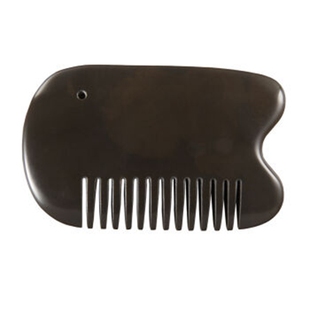 玄黄泗滨砭石梳子刮痧板头部按摩防脱多功能拨筋正品砭石梳子