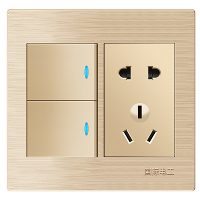 国际电工120型墙壁五孔开关插座
