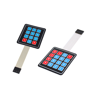 薄膜开关按键模块3*4 / 4*4矩阵键盘单片机外接扩展键盘 薄膜按键