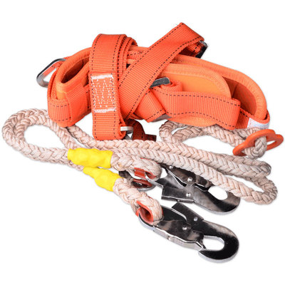 双保险安全带加粗安全绳登高保护