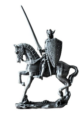 欧式风中世纪圣堂战士锡兵礼物