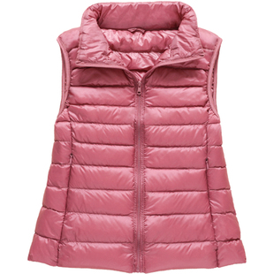 新款反季节清仓羽绒马甲女士轻薄短款坎肩背心内胆羽绒服外套