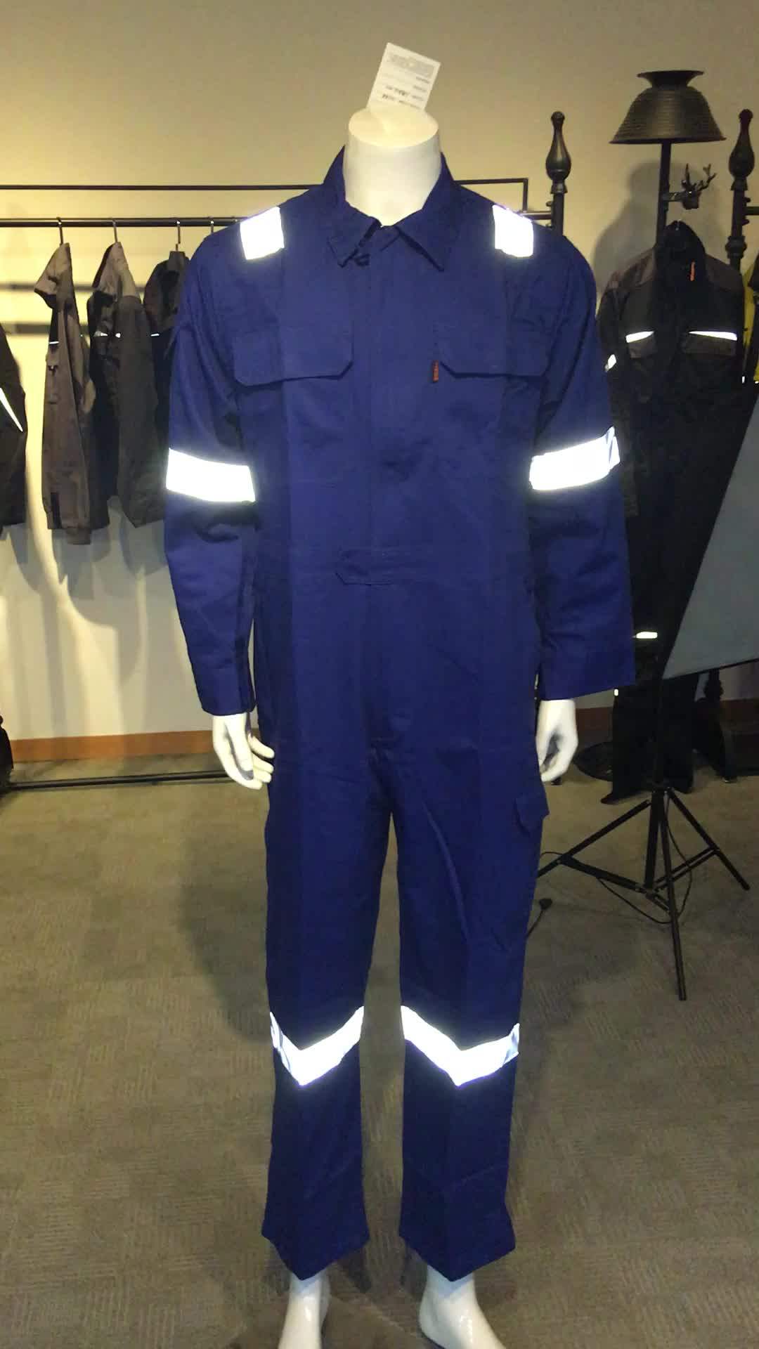 Fire Resistance Cotton Coveralls Anti Static Work Wear High Quality
