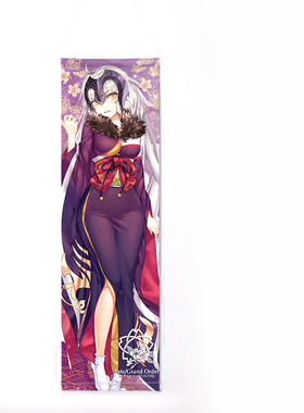 尚萌Fate go和服黑贞德saber巴御前FGO动漫周边日式等身卷轴挂画