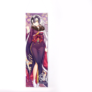 尚萌Fate go和服黑贞德saber巴御前FGO动漫周边日式等身卷轴挂画