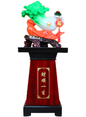 落地大号饭店铺公司商务风玉白菜