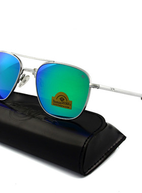 玻璃太阳镜美国空军直腿蓝色霸气