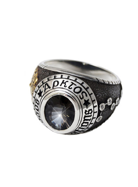 潮品戒指宙斯北斗星纯银男士复古