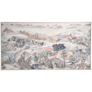 柴一茗 太平广记 新中式客厅沙发背景墙装饰画水墨国画新中式挂画