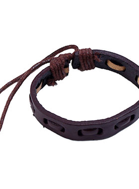 套装牛皮复古风欧美系带多层手绳