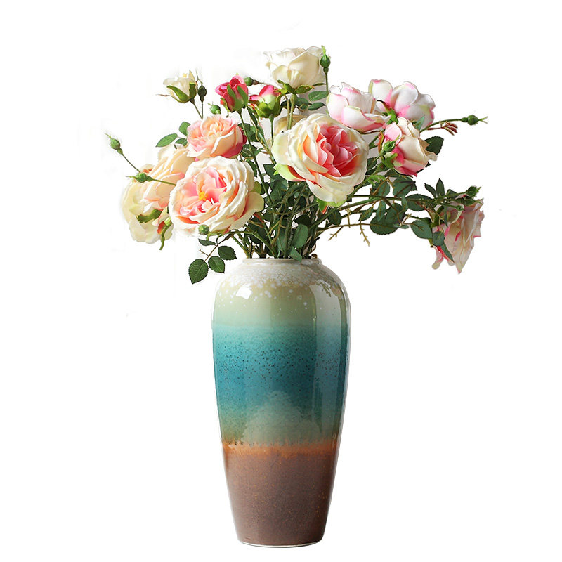 景德镇花瓶摆件客厅插花家居陶瓷现代简约电视柜餐桌花屏装饰小