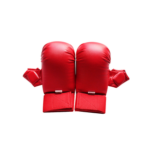 空手道拳套 跆拳道沙袋散打拳击速度球手套 一次成型内胆带大拇指
