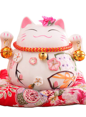 招财猫日本办公桌汽车开业礼品