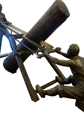 民俗木头户外景观园林大型铜雕