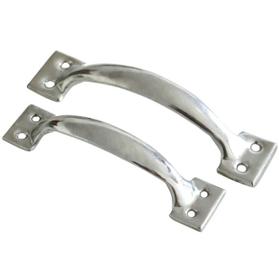 明装老式简易木门拉手弧形弓形工具箱拉手铁皮/不锈钢把手5寸6寸