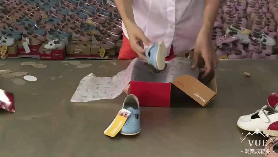 Luxurious Design Softer Upper With Crystal Decoration Leather Kids Shoe