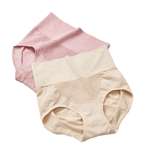 中高腰收腹蜂巢暖宫全棉抗菌三角裤