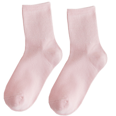 网红中筒袜彩色ins潮橡筋糖果