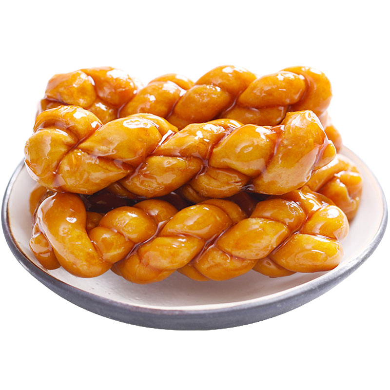 草夕寸紅糖麻花500g義烏特產(chǎn)正宗紅糖味小麻花零食單獨(dú)包裝手工