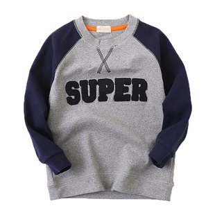 【断码清仓】儿童帽衫卫衣 圆领套头衫 连帽上衣