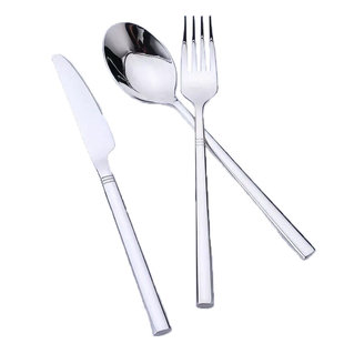 买1送1 法国Guy Degrenne西餐具18-10不锈钢刀叉勺套装主餐刀叉勺