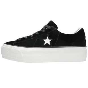 Converse One Star Platform丝绒厚底松糕休闲鞋 558950C 558951C