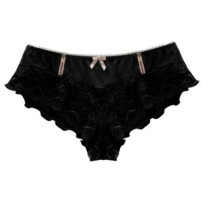 法国高腰蕾丝平角孕妇内衣