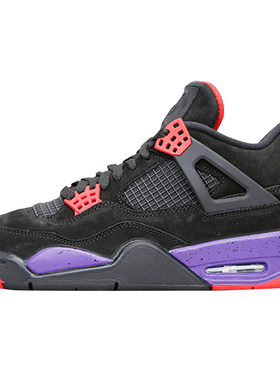 AJ4猛龙乔4黑紫篮球鞋