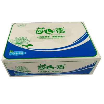 荷心香卫生纸草本纸400皱纹金莲