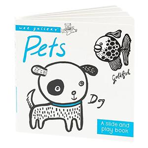 Pets小小画廊 宠物 英文原版儿童绘本  亲子互动读物