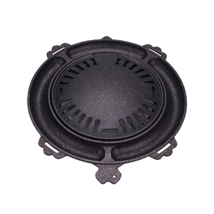 韩式烤肉盘鸡蛋糕乌龟盘圈商用烤肉炉上排烟炭火烤盘麦饭石不粘锅