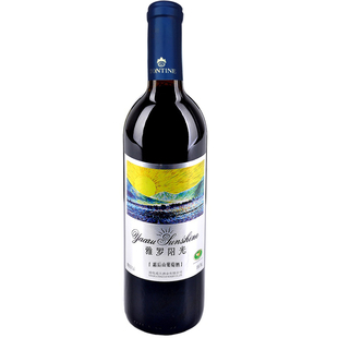 红酒通化特产通天雅罗阳光霜后山葡萄酒750ml*6整箱装野生甜红