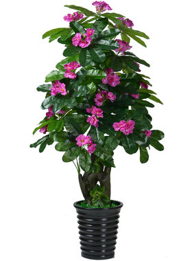 假树仿真发财树紫荆花塑料假花