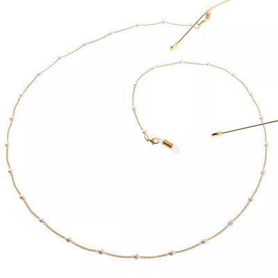 hmbvs挂脖眼睛时尚简约珍珠链条