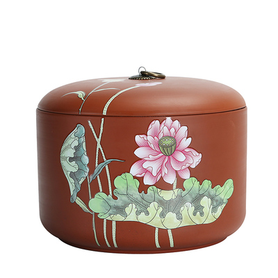 大号密封两斤装紫砂茶叶罐