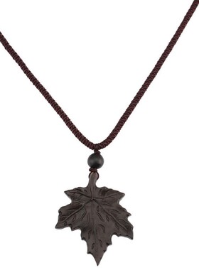 原创黑檀木编织绳挂件衣服饰品