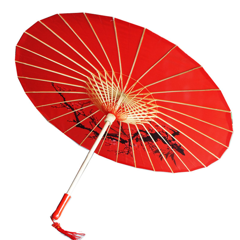 甲路旗袍走秀古典中国风油纸伞