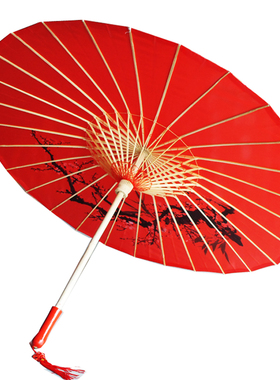 甲路旗袍走秀古典中国风油纸伞