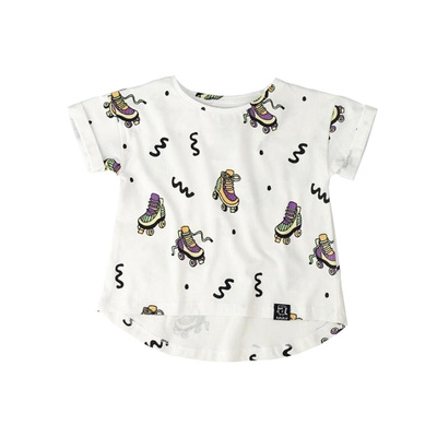 清仓波兰潮牌 Kukukid 滑轮鞋儿童（成人）短袖T恤 2款入