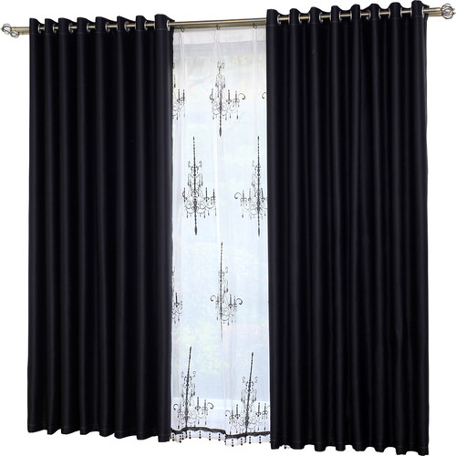 黑色全遮光窗帘避光摄影办公门帘背景幕布暗房实验室定制罩子防尘