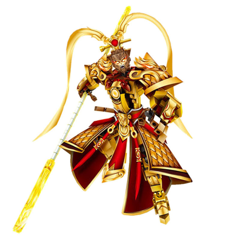益智武器赵云机甲吕布拼装积木