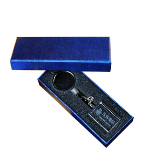 创意定制水晶钥匙扣彩印内雕logo刻字公司开业庆典广告学校纪念品