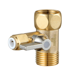 净水器进水三通球阀通用4分转3/2分接头净水机开关水龙头阀门配件