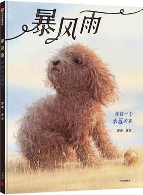 暴风雨 郭婧 著  中国原创童书 独生小孩作者新作 一个让你热泪盈眶的温情故事 儿童成长主题宠物爱心 中信出版社绘本童书